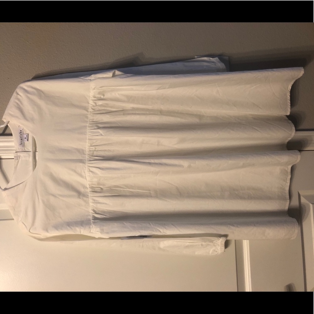 White baby doll dress